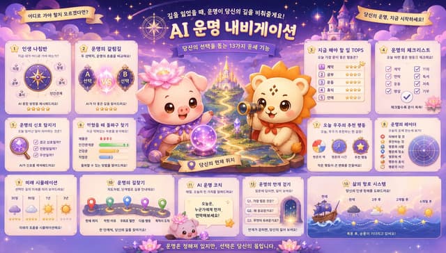 인생의 나침반 — 네오와 연이가 사주·자미두수로 나아갈 방향을 잡아주는 길잡이