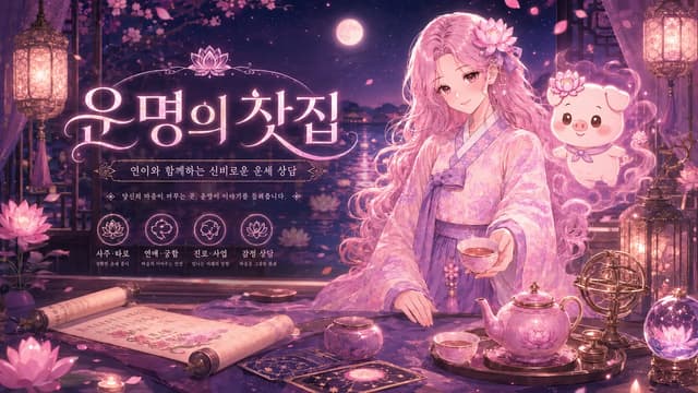 연이의 운명 찻집 — 연꽃 문지기 연이가 달빛 찻잔으로 건네는 감성 상담